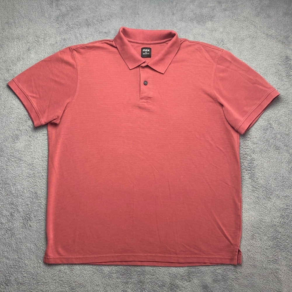 Max Polo Shirt Mens XL Regular Fit Short Sleeve Red SS25SPHNC72